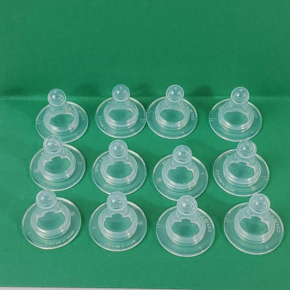 12 - Evenflo Classic slow flow nipple lot